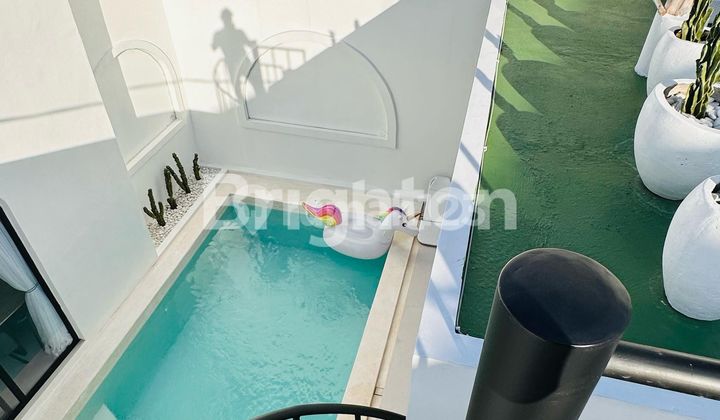 STYLISH MEDITERRANEAN VILLA – 2BR FURNISHED WITH PRIVATE POOL & ROOFTOP IN CANGGU