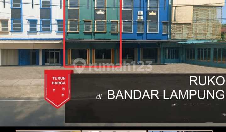 DIJUAL RUKO GANDENG 2 UNIT TANJUNG KARANG PUSAT BANDAR LAMPUNG
