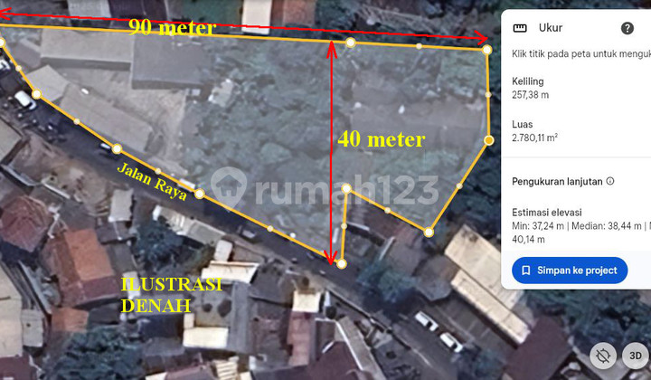 Land 2780 M2 Near Bxchange South Tangerang