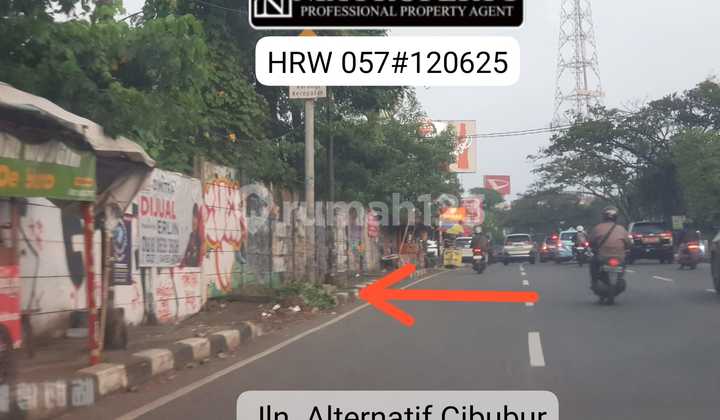 Dijual Cepat Tanah Kavling 3.081 M2 Di Jalan Alternatif Cibubur Lokasi Strategis