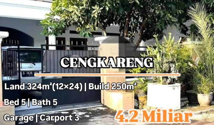 Cengkareng, Jakarta Barat Rumah 1 Lantai kokoh dan luas