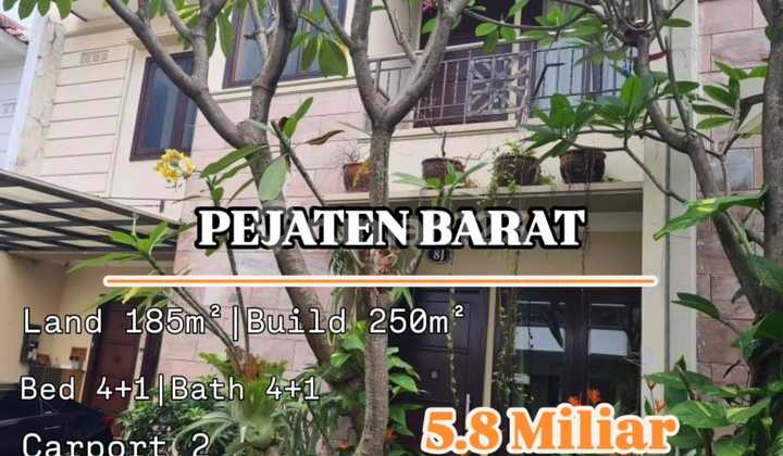 Pejaten barat,Jakarta Selatan Rumah Full Furnished