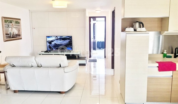 Jarang Ada Panorama Laut dan Kota! 3Br Renovasi Jadi 2Br+ Apartemen Mediterania Marina Ancol Residence Dekat Destinasi Favorite