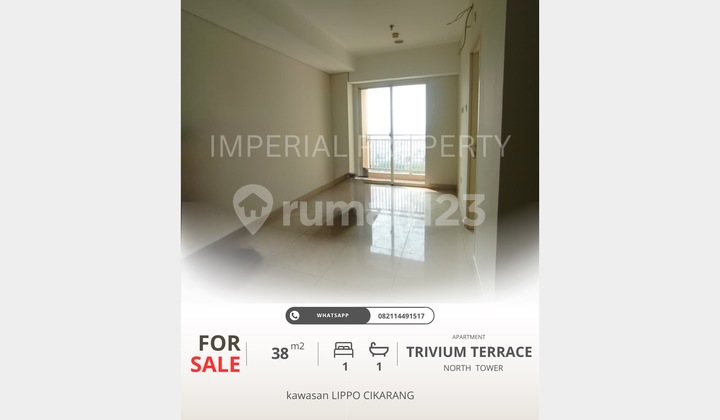 Dijual Unit Trivium Terrace Lantai 17 – View Danau, Udara Segar! 1