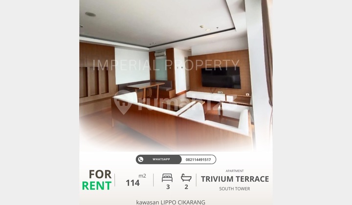 For Rent Trivium Terrace 3BR spacious and beautiful
