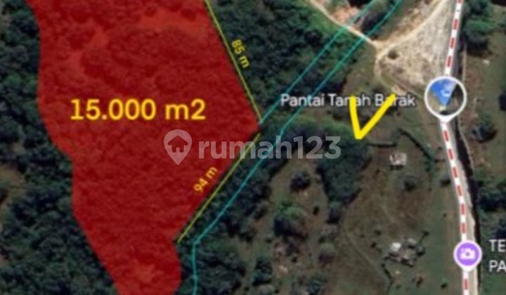 Land For Sale 1.5ha (15,000m²) on Pandawa Beach Street, Kutuh