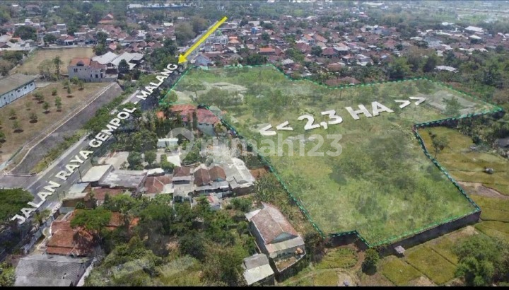 Tanah Shm Kurleb 5 Ha Nol Raya Purwodadi, Malang.