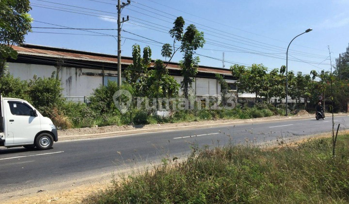 TANAH SHM 7,6HA BONUS GUDANG 4.600M2 DI JL RAYA JENU TUBAN.