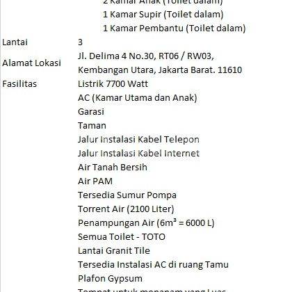 Rumah Bagus 3lt Hoek Kembangan Utara, Jakarta Barat - Harga Terbaik! 2