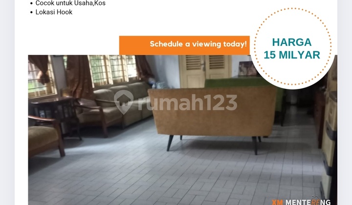 For Sale Land Area Calculation House on Kramat Street, Senen, Central Jakarta. 1