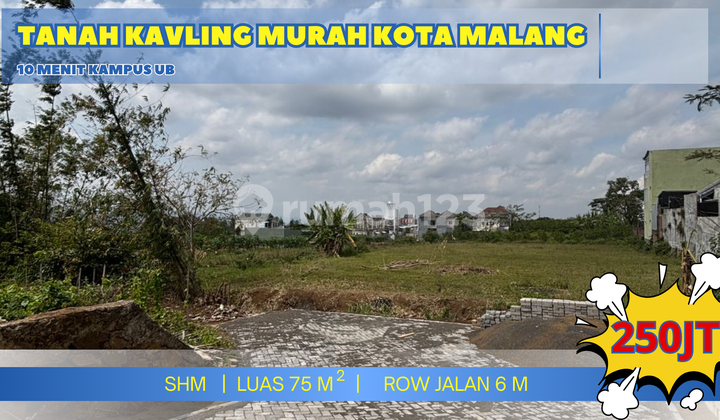 Tanah Kavling Merjosari – 5 Menit ke UMM & UB, Cocok untuk Kost