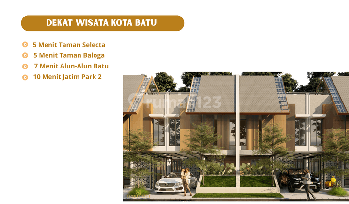 Rumah Villa Modern Siap Huni Nyaman, Estetik, dan View Cantik 1