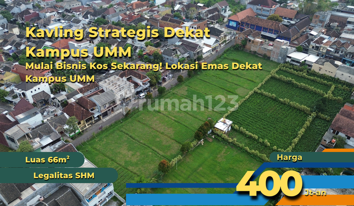Strategic Plot in front of UMM Suitable for Residential & Exclusive Boarding House