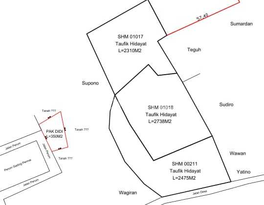 Dijual Tanah Di Tulung Agung Kec. Gading Rejo Lampung
