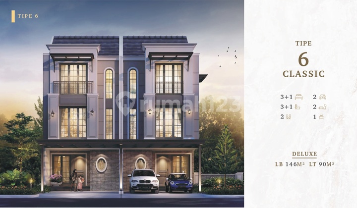 Miliki Rumah Smart Home Bukit Podomoro Jakarta, Klender - Tipe 6 Classic