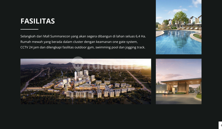 Rumah Mewah Bebas Banjir, One Gate Security Dalam Cluster  2