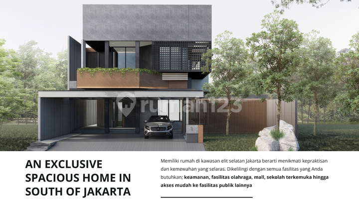 Rumah Mewah Bebas Banjir, One Gate Security Dalam Cluster 