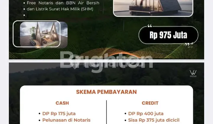 Cabin 4x6 + Tanah 10 Are SHM di Pegunungan – Bonus Kebun Durian Premium