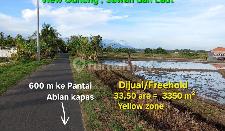 Tanah Dijual di Pantai Abian Kapas Tabanan Bali