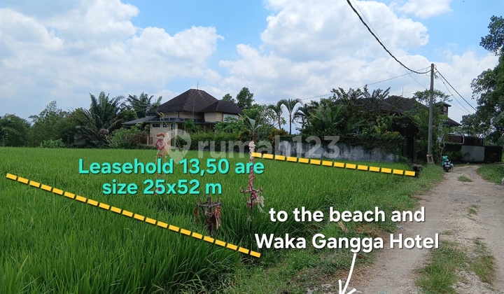 Tanah Sewa Dekat Hotel Waka Gangga dan Pantai Yeh Gangga Bali