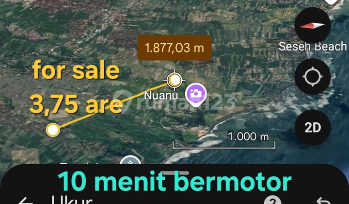 Land for Sale 1250 Meters From Bali Land Lot