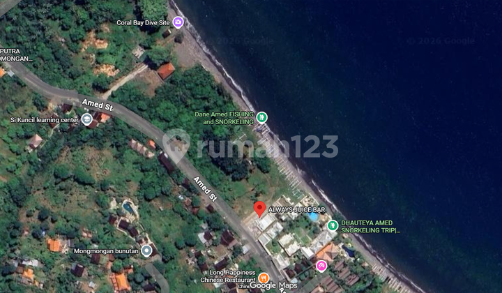 Dijual Lahan di Tepi Pantai Kawasan Pariwisata Amed, Karangasem Dijual Lahan di Tepi Pantai Kawasan Pariwisata Amed, Karangasem