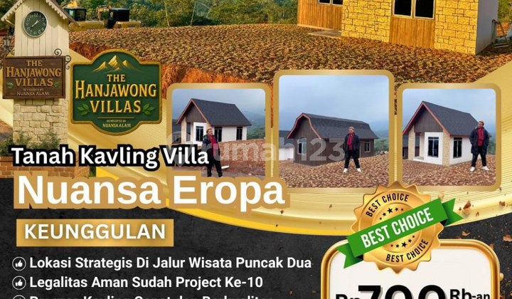 Promo!! Jual Cepat & Murah Tanah Kavling Shm Fasilitas Premium Nuansa Alam The Hanjawong Villas