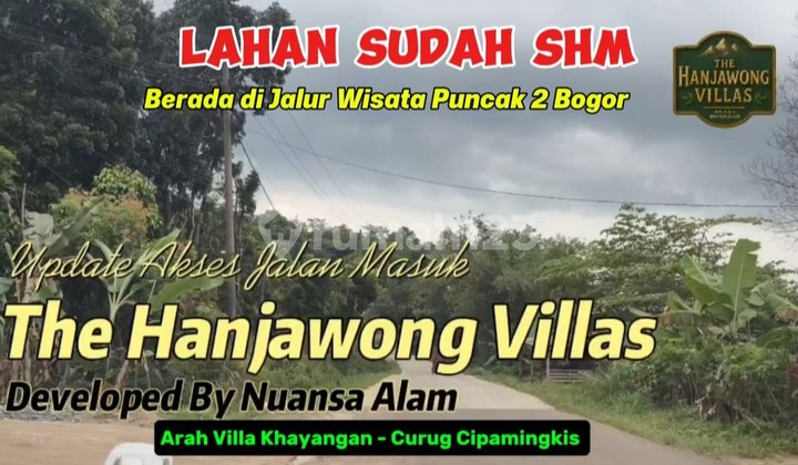 Investasi Properti, Jual Murah Kavling SHM di Nuansa Alam The Hanjawong Villas