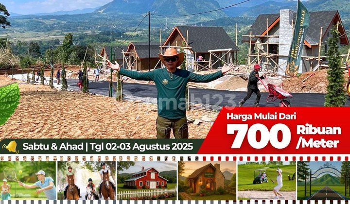 Promo Spesial! Jual Tanah Shm Fasilitas Premium Di Puncak 2 Bogor Nuansa Alam The Hanjawong Villas