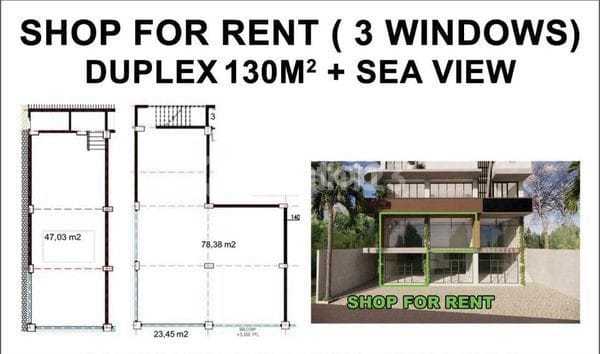 Rent New Shop House on Pererenan Beach Road, Badung, Bali 1