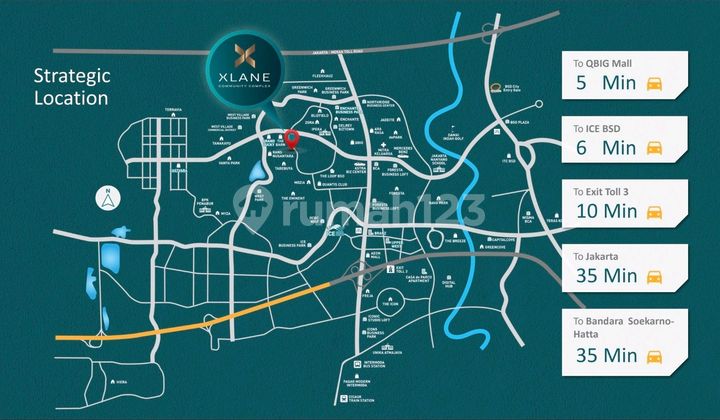 New Ruko Xlane Bsd Lokasi Strategis! Unit Terbatas!