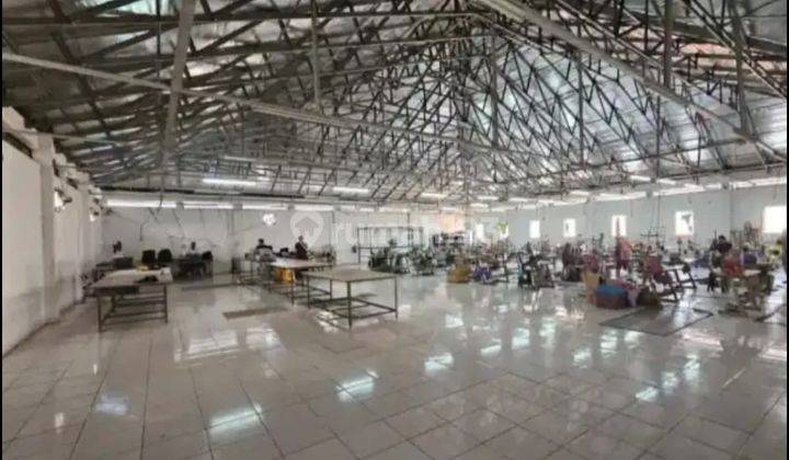 Dijual bangunan pabrik garment cocok utk pabrik garment, gudang dll 2