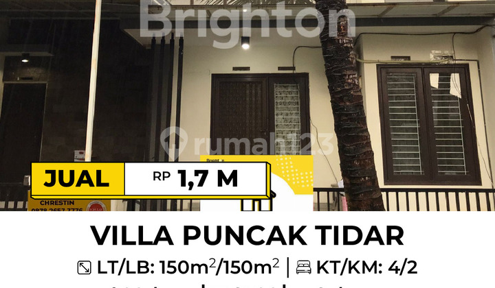 Rumah Lt 150 Shm Di Villa Puncak Tidar, Malang
