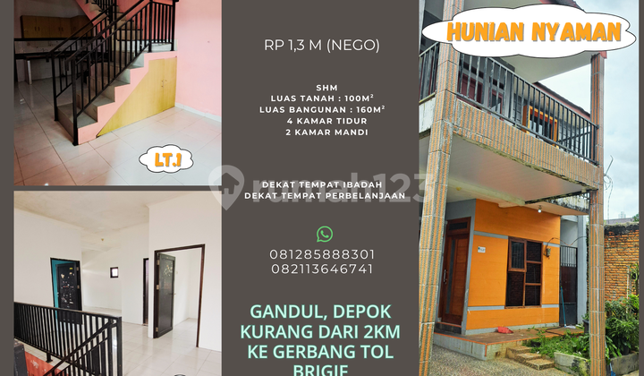 Hunian Nyaman dengan Lokasi Strategis, Gandul, Depok