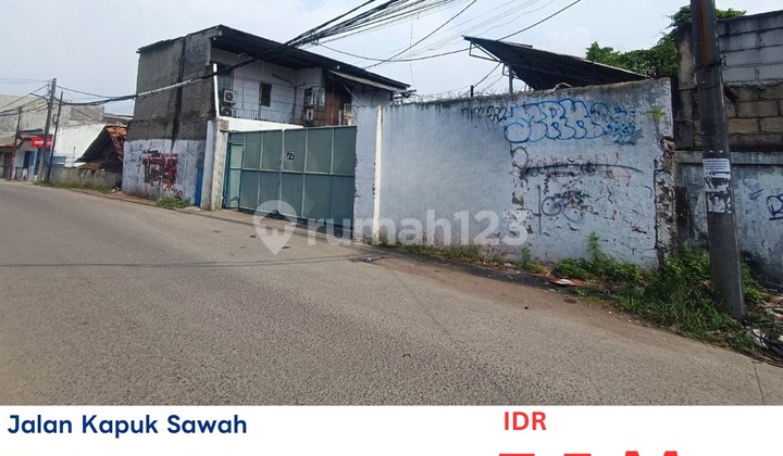 Jl Kapuk Sawah, Kapuk, Cengkareng, Jakbar..Dijual Gudang, Cash Only, LT 950M2, SHM, Harga Sudah Include Pengosongan.-Mp/Llg6036