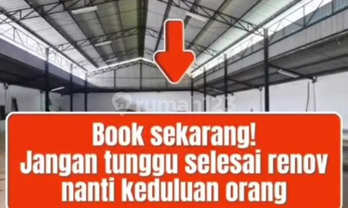 Kavling Dpr, Cipondoh, Tgr..Disewa Gudang, Lagi Renov Spt Baru, Strategis di Jalur Utama Kav Dpr, Bebas Banjir, Ada Mess, Akses Kontainer 40F, PLN 23000W, Air Tanah.-Flz