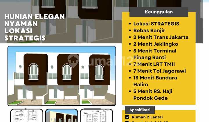 Rumah Murah 2 Lantai Harga 875 Juta SHM 2
