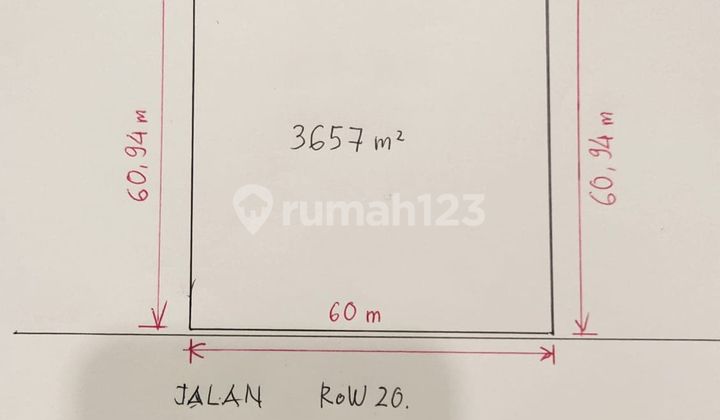 Kavling Komersil Strategis Siap Bangun Bentuk Kotak Paripurna