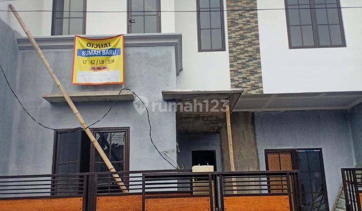 DIJUAL CEPAT!!!, RUMAH BARU 2 LANTAI MINIMALIS MODERN LOKASI STRATEGIS, BEBAS BANJIR, HARGA TERJANGKAU DI KOMPLEK AMBARAPURA KODAU V JATIMEKAR, KOTA BEKASI 2