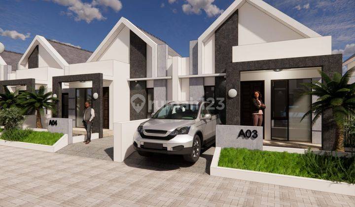 Rumah Scandinavian di Tengah Kota Wonosari 1