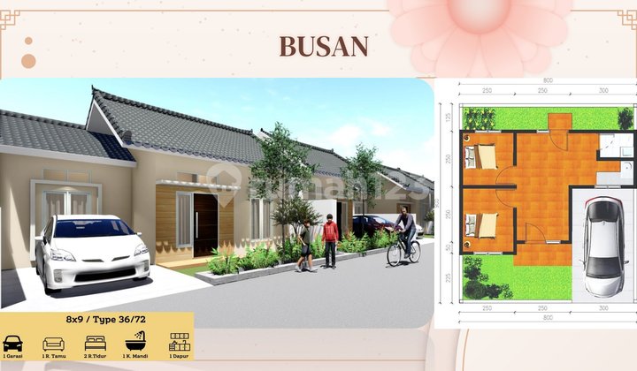 Rumah 1 dan 2 Lantai Ready Hadap Utara Selatan Harga Mulai 400 Jutaan