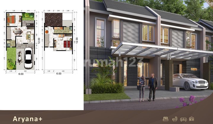 Jual Unit Perumahan Puri Safira Regency Type Aryana 2 Lantai Ready Menganti Gresik