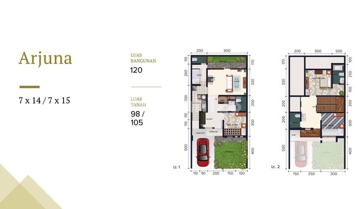For Sale: Puri Indah Unit, Central Ketintang, Surabaya, 2 Floors, Semi-Furnished, Move-In Ready 2