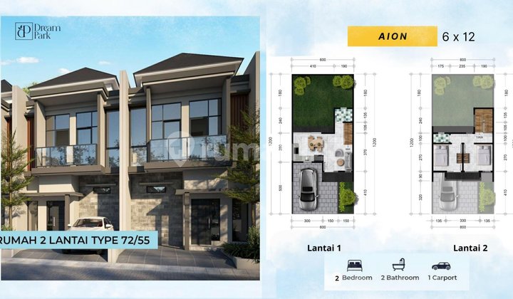 Rumah Dekat Akses Bandara Juanda Murah Mulai 1 Lantai Harga 600 Jutaan