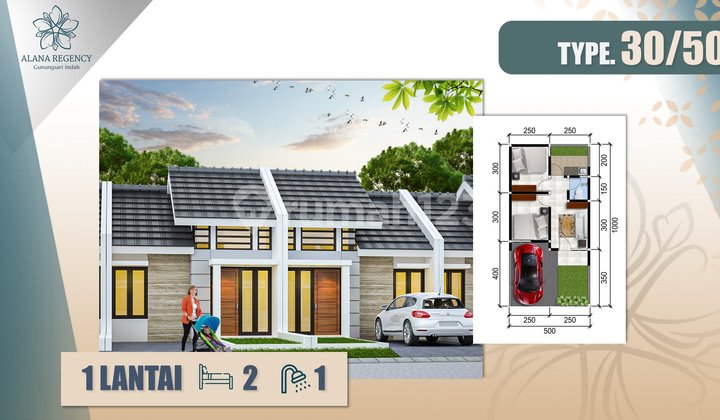 Rumah Siap Huni 1 dan 2 Lantai Grand Alana Gunungsari Surabaya