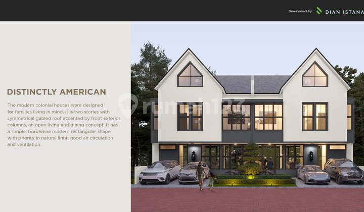 Rumah 2 Lantai The White House Baru Ada Kolam Renangnya