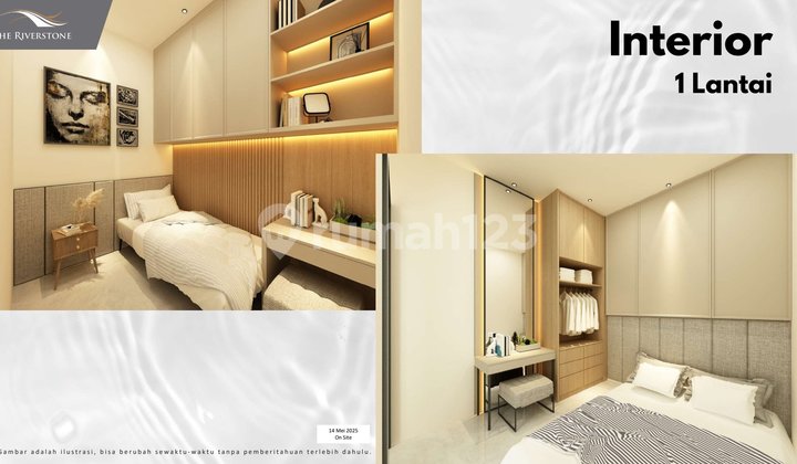 Jual Unit Perumahan Riverstone 1 dan 2 Lantai Progres Bangun 2