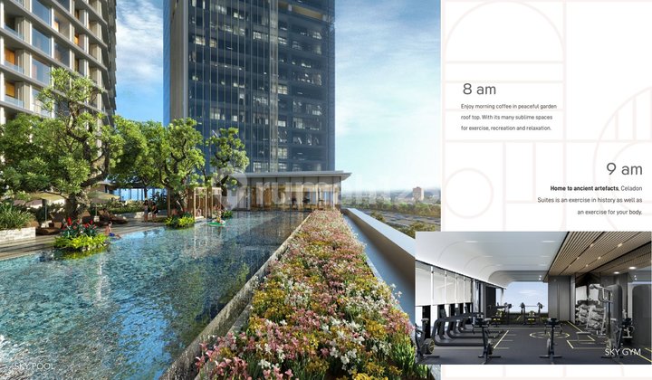 Jual Unit Celadon Apartemen 1 2 3 Bedroom Siap Huni Furnish Surabaya Barat 2