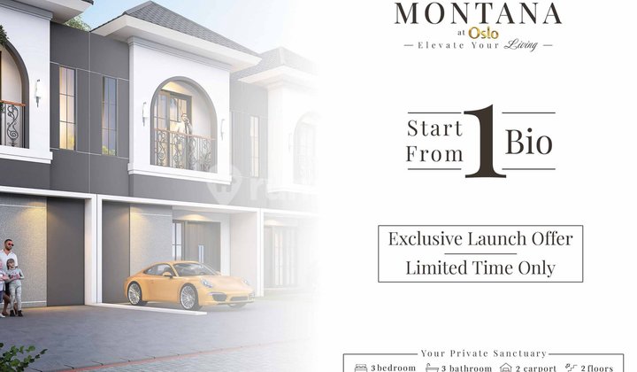 Jual Unit Inden Puri Surya Jaya Type Montana 2 Lantai 600 Jutaan