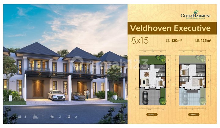 Unit Ready Rumah Lantai Citra Harmoni Type Veldoven Bikin Betah 2